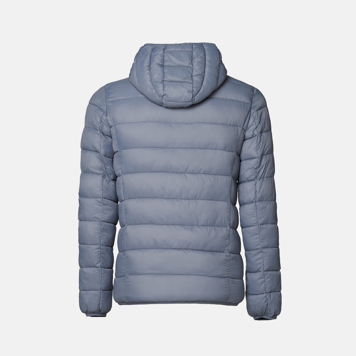 men's light blue puffer jacket