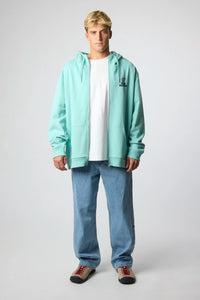 SUDADERA CON CAPUCHA FULL ZIP HARDY ACQUA