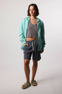 SUDADERA CON CAPUCHA FULL ZIP HARDY ACQUA