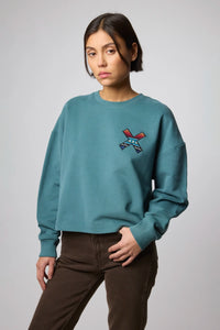 SUDADERA MUJER CLASSIC AMAZON GREEN