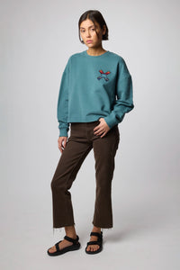SUDADERA MUJER CLASSIC AMAZON GREEN
