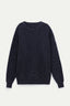 ANTHRACITE WAFFLE KNITTED SWEATER