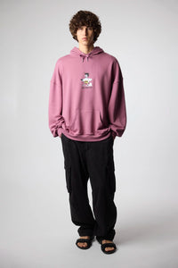 SUDADERA CON CAPUCHA WIPEOUT BERRY