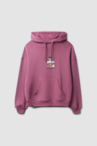 SUDADERA CON CAPUCHA WIPEOUT BERRY