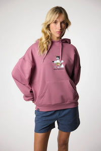 SUDADERA CON CAPUCHA WIPEOUT BERRY