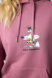 SUDADERA CON CAPUCHA WIPEOUT BERRY