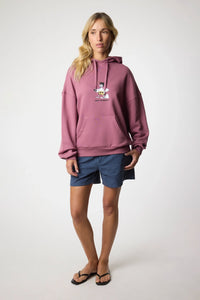 SUDADERA CON CAPUCHA WIPEOUT BERRY