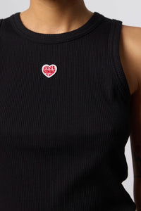 BLACK HEART WOMAN TANK TOP