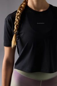 CAMISETA MUJER TRAIN NEGRA