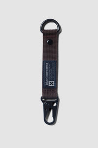 BROWN LOGO KEYCHAIN
