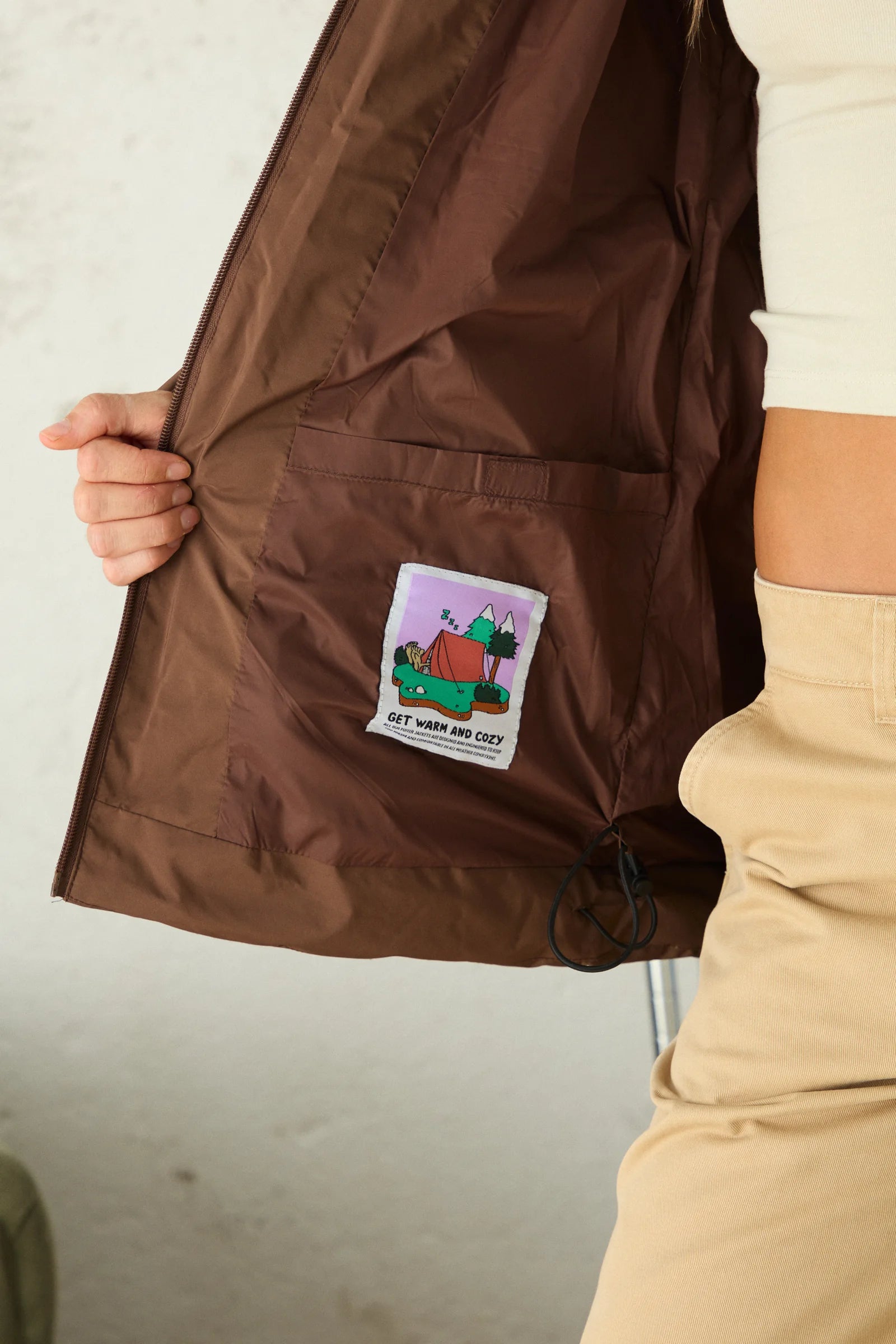 BROWN NEST PUFFER PARKA