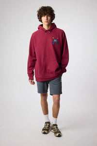 SUDADERA CON CAPUCHA CLASSIC BURGUNDY