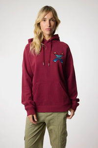 SUDADERA CON CAPUCHA CLASSIC BURGUNDY