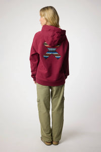 SUDADERA CON CAPUCHA CLASSIC BURGUNDY