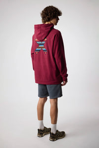 SUDADERA CON CAPUCHA CLASSIC BURGUNDY