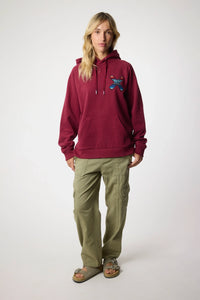 SUDADERA CON CAPUCHA CLASSIC BURGUNDY