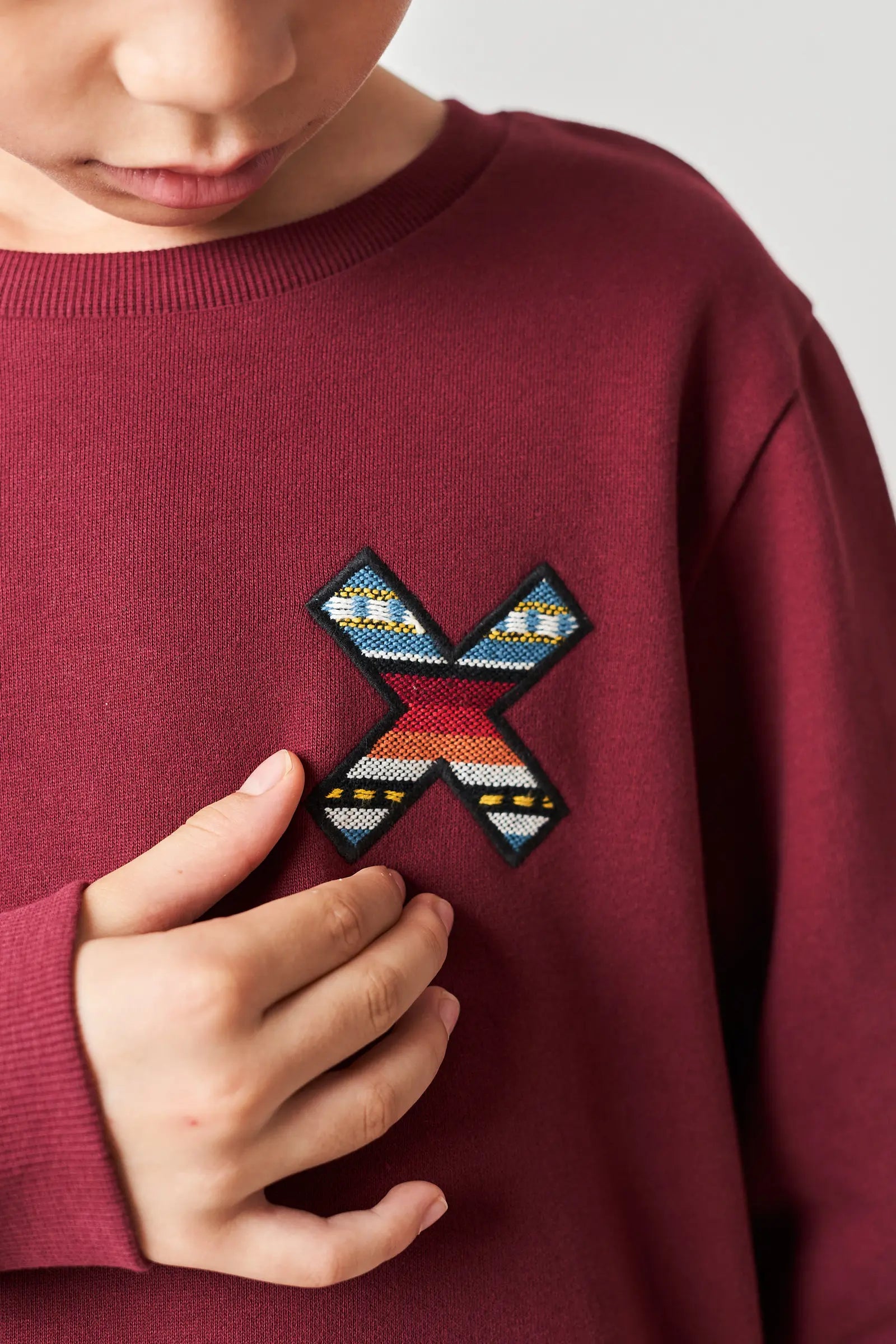 BURGUNDY CLASSIC KIDS CREW