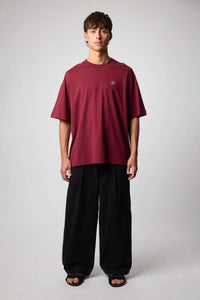 BURGUNDY PATCH TEE