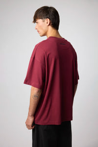 BURGUNDY PATCH TEE