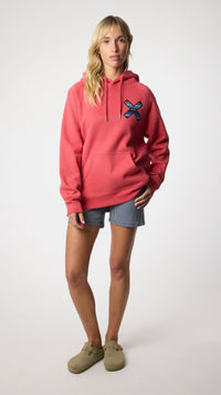 SUDADERA CON CAPUCHA CLASSIC ROJA