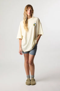CREAM QUILT TEE