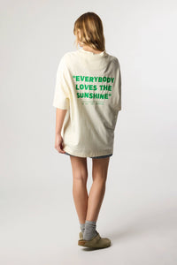CREAM QUILT TEE