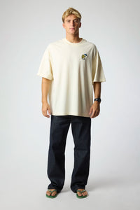 CREAM QUILT TEE