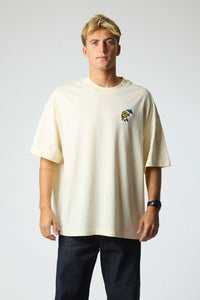 CREAM QUILT TEE