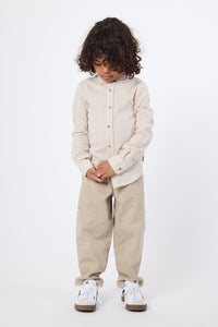 ECRU LINEN KIDS SHIRT