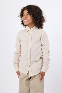 ECRU LINEN KIDS SHIRT