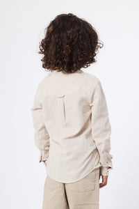 ECRU LINEN KIDS SHIRT