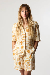 PANTALÓN CORTO MUJER TILE ECRU