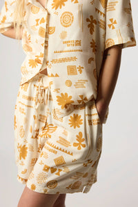 PANTALÓN CORTO MUJER TILE ECRU