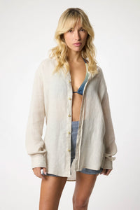 CAMISA DE LINO ECRU