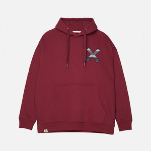 BURGUNDY ETHNIC HOODIE