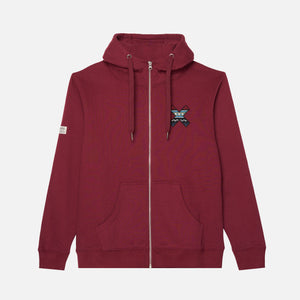 BURGUNDY NEDERLAND FULL ZIP HOODIE
