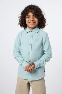CAMISA KIDS DE LINO VERDE