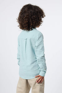CAMISA KIDS DE LINO VERDE