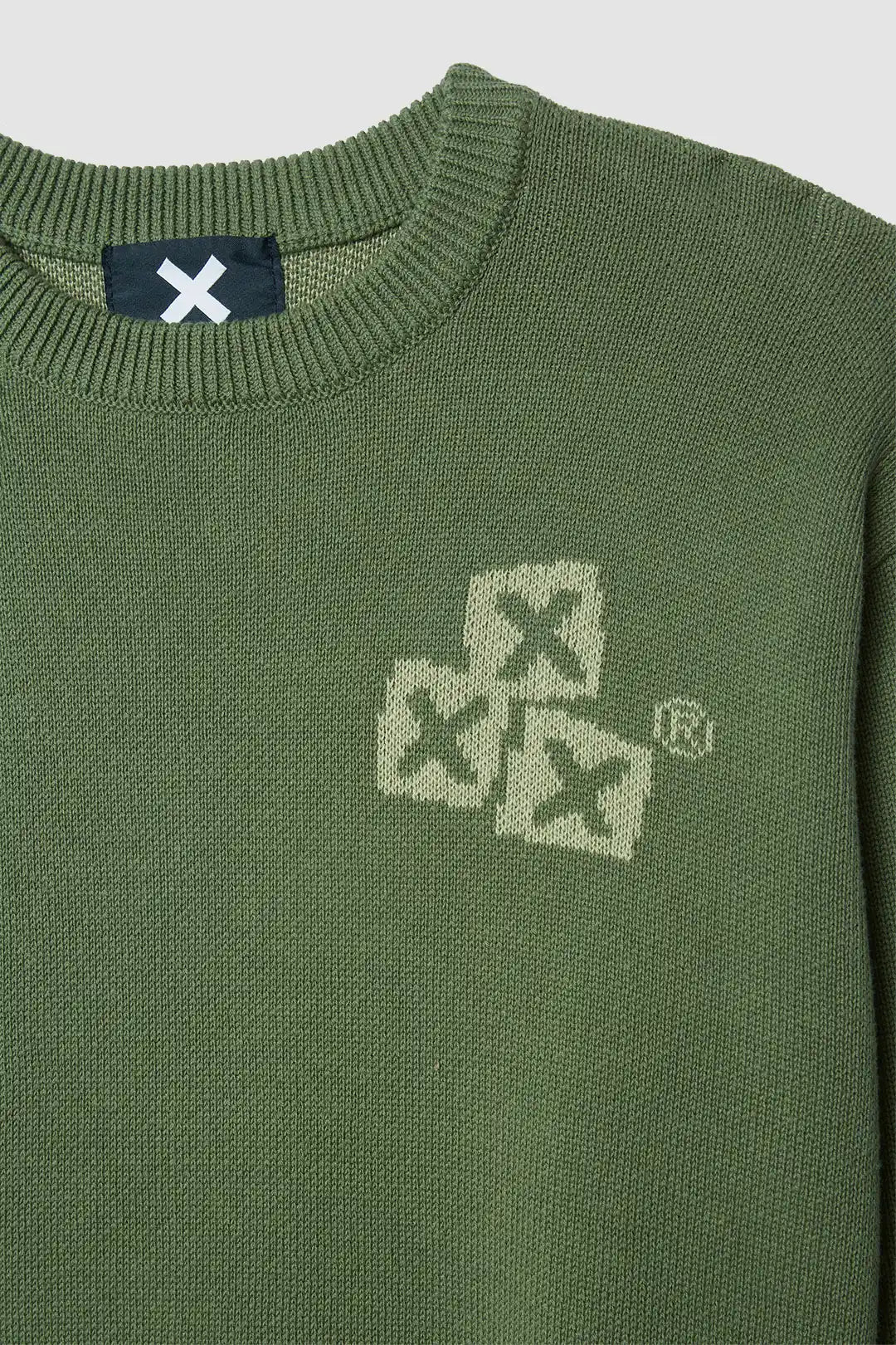 GREEN TOM KNITTED SWEATER