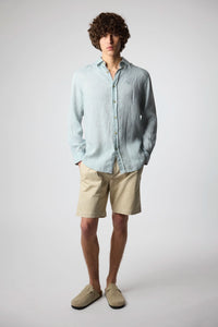 GREEN LINEN SHIRT