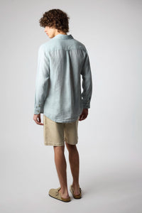GREEN LINEN SHIRT