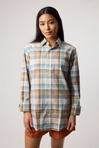 GREEN SUMMER PLAID SHIRT