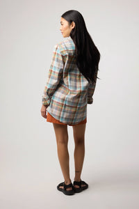 GREEN SUMMER PLAID SHIRT