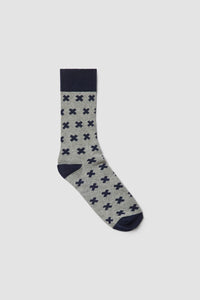 GREY MELANGE TROPIC SOCKS