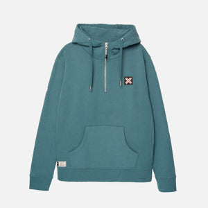 AMAZON GREEN HALF ZIP HOODIE