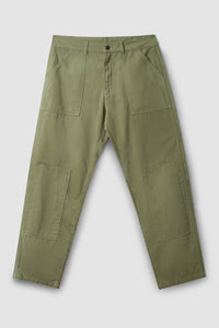 PANTALÓN STRAIGHT PATCHED IGUANA GREEN