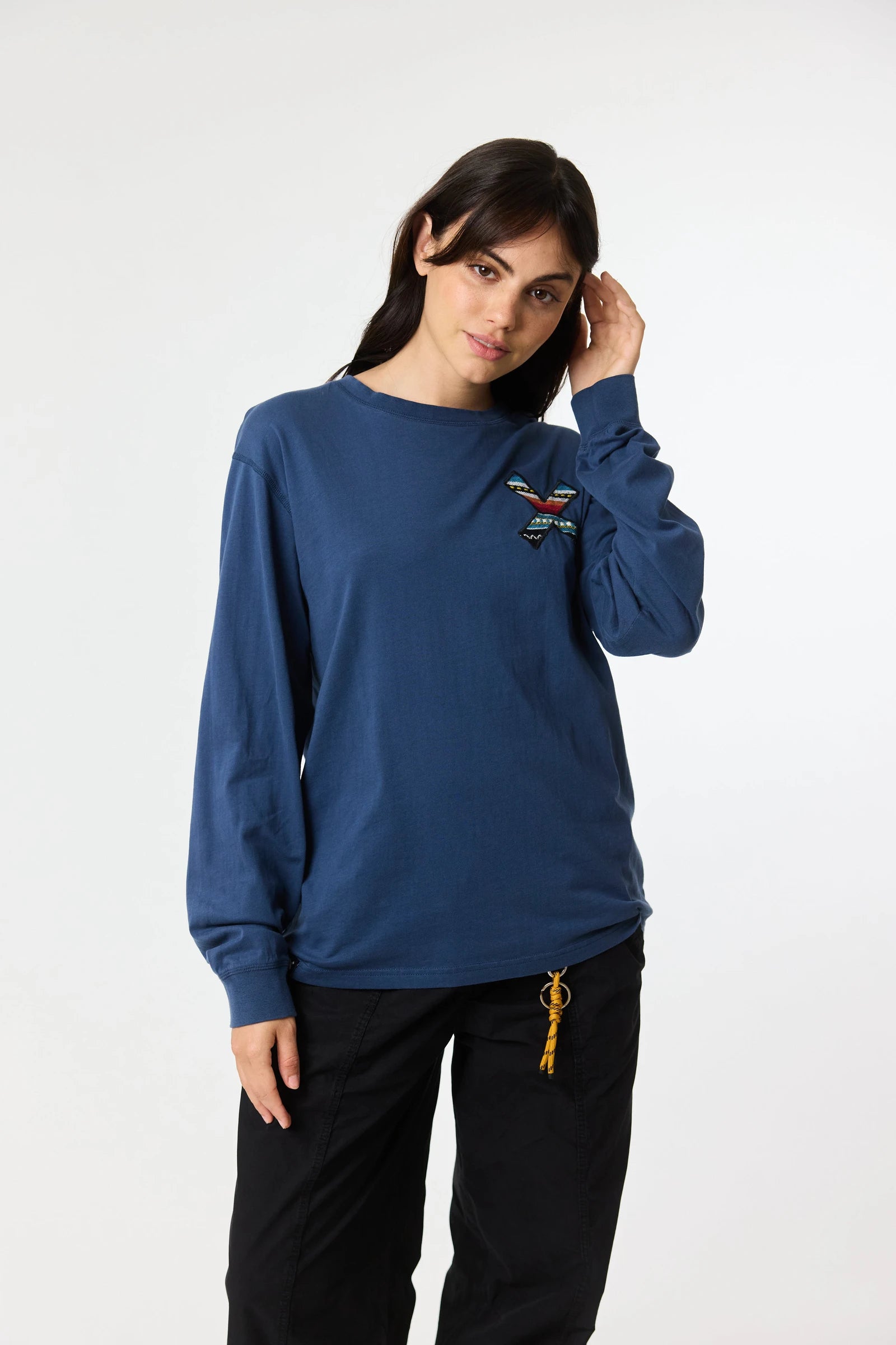 PACK CHALECO FLEECE ROPE MENTA + CAMISETA MANGA LARGA CLASSIC IMPERIAL BLUE