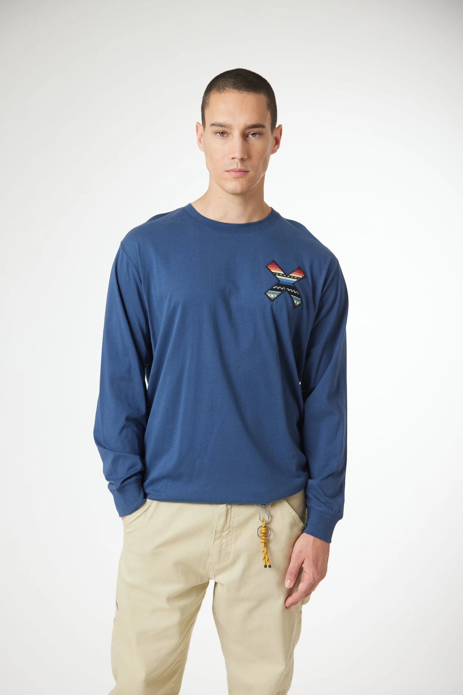 PACK CHALECO FLEECE ROPE MENTA + CAMISETA MANGA LARGA CLASSIC IMPERIAL BLUE