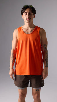INTENSE ORANGE RUNNING TANK TOP