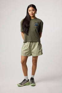 CAMISETA MUJER CLASSIC CAQUI
